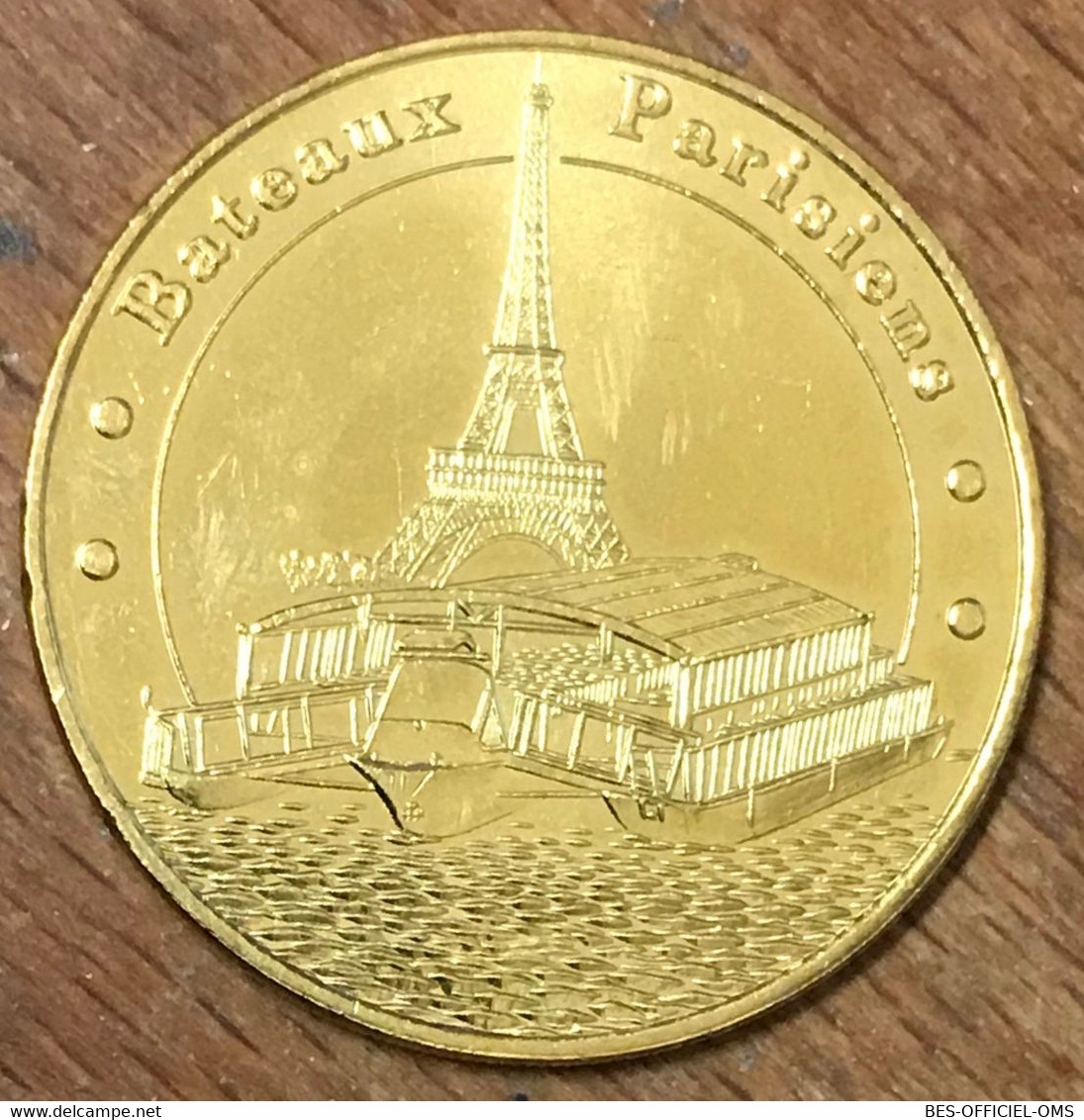 75007 PARIS BATEAUX PARISIENS 2016 MDP MEDAILLE SOUVENIR MONNAIE DE PARIS JETON TOURISTIQUE MEDALS COINS TOKENS - 2016