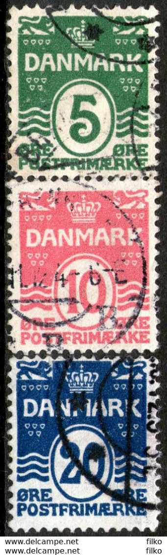 Denmark,1912, Mi#63/65,used,as Scan - Sonstige & Ohne Zuordnung