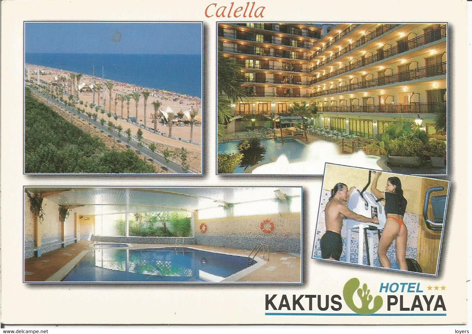 CALELLA.  HOTEL...  KAKTUS PLAYA.  (scan Verso) - Barcelona