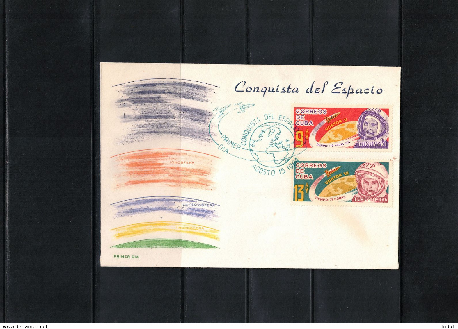 Cuba 1964 Space / Raumfahrt Vostok V + VI FDC - Lettres & Documents