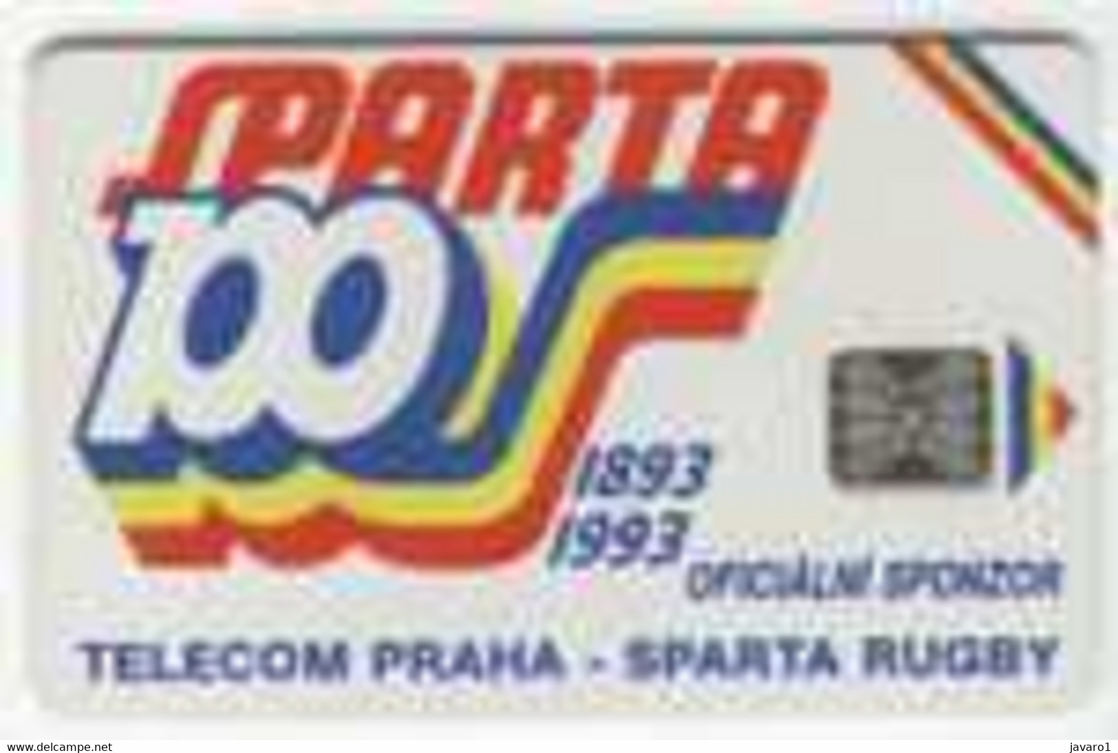 TCHECOSLOV : TCSC17A 100u SI-4 SPARTA 100 1893-1993 USED - Czechoslovakia