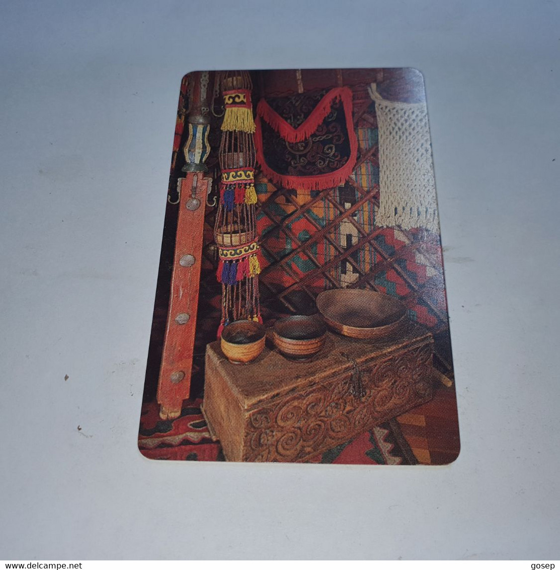 KYRGYZSTAN-(KG-KYR-0005)-local Artisanat1-(7)-(20units)-(00008770)-(tirage-45.000)-used Card+1card Prepiad Free - Kirghizistan