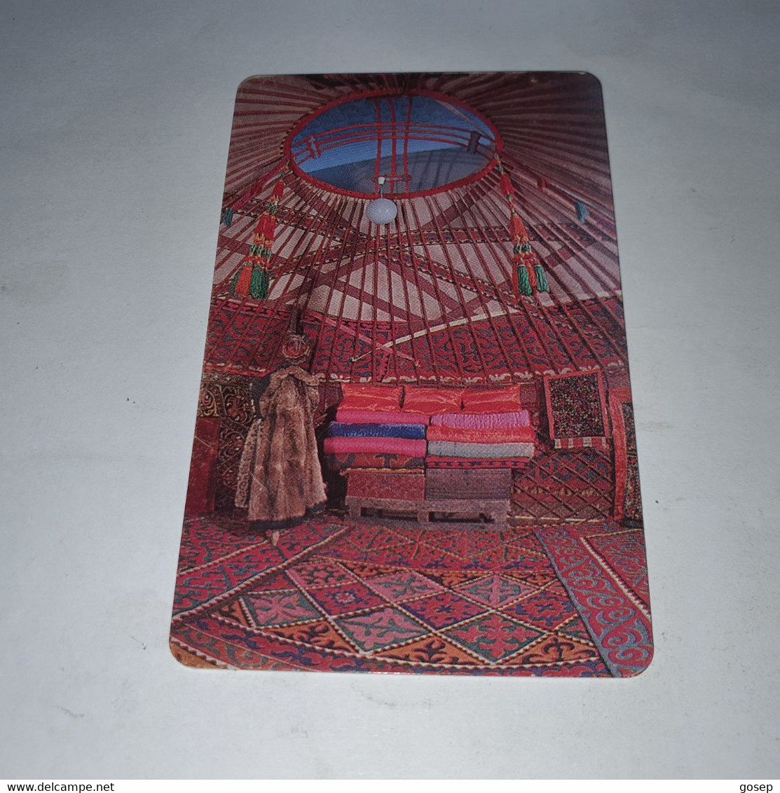 KYRGYZSTAN-(KG-KYR-0007)-local Artisanat3-(12)-(200units)-(00099923)-(tirage-20.000)-used Card+1card Prepiad Free - Kirguistán