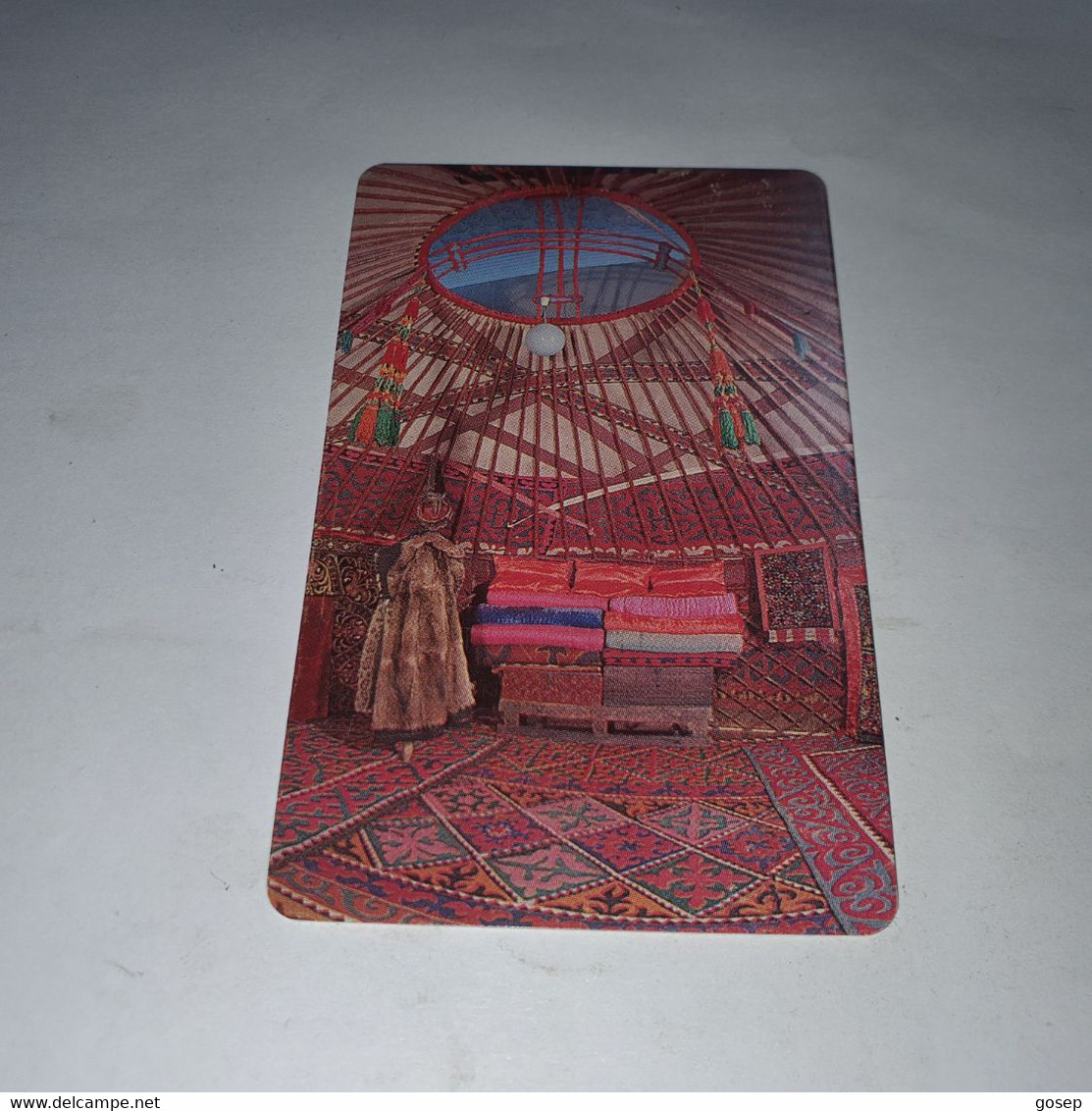 KYRGYZSTAN-(KG-KYR-0007)-local Artisanat3-(13)-(200units)-(00109111)-(tirage-20.000)-used Card+1card Prepiad Free - Kirgisistan