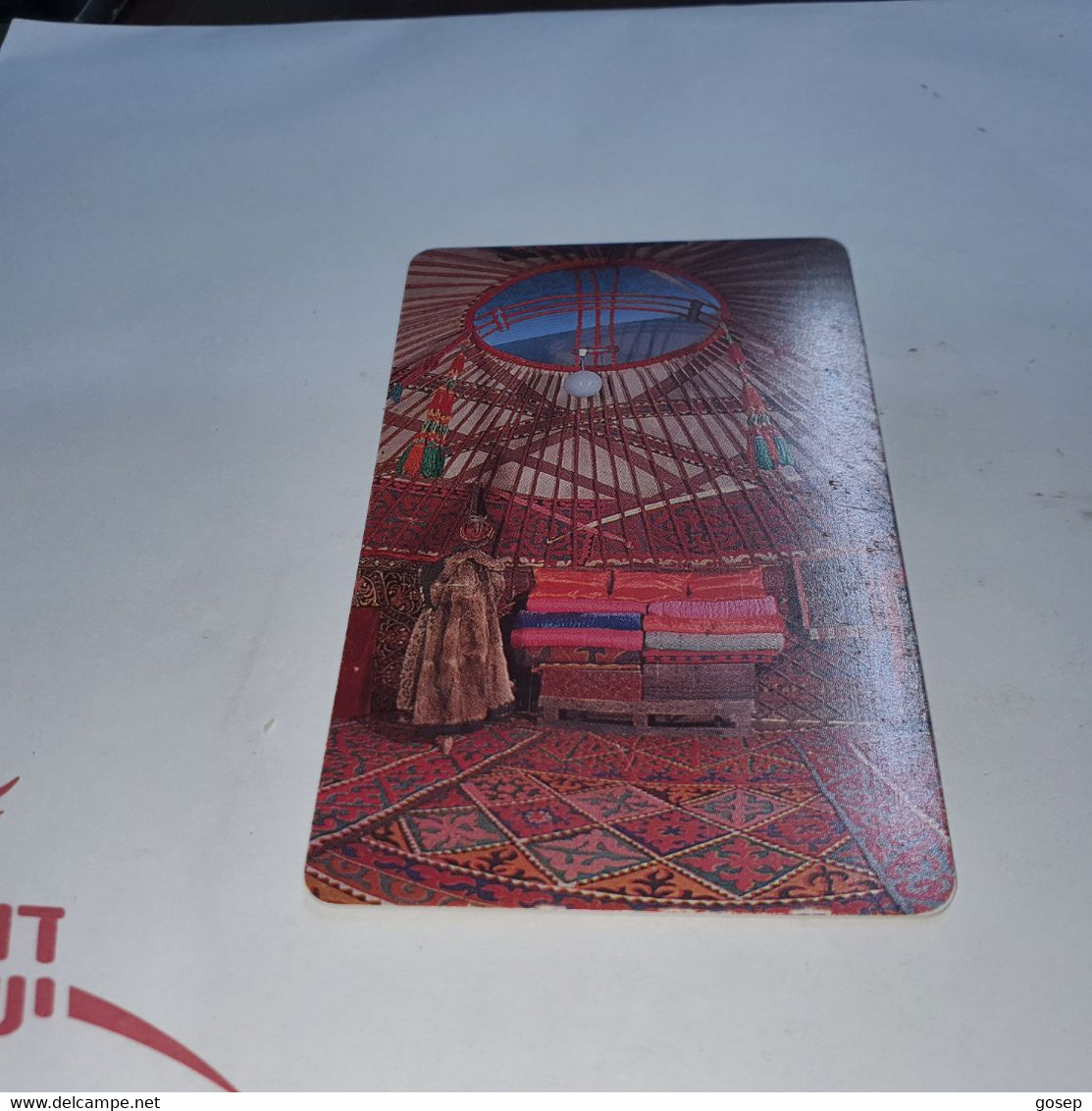 KYRGYZSTAN-(KG-KYR-0007)-local Artisanat3-(14)-(200units)-(00114943)-(tirage-20.000)-used Card+1card Prepiad Free - Kirghizistan