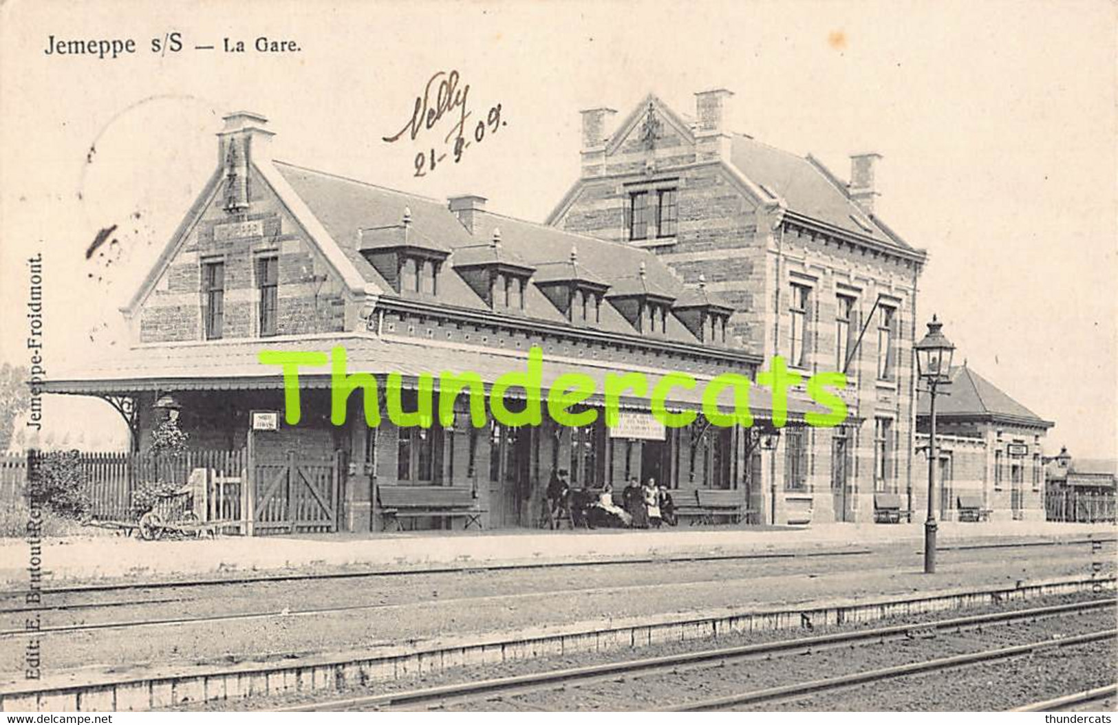 CPA JEMEPPE SUR SAMBRE LA GARE STATION - Jemeppe-sur-Sambre