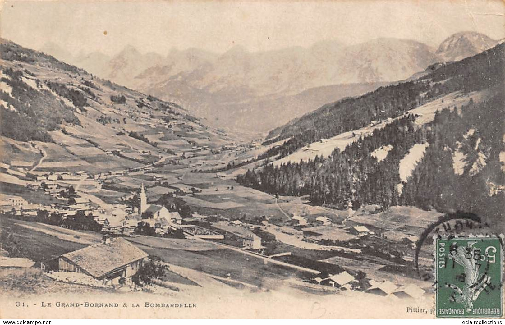 Le Grand Bornand Et La Bombardelle    74       Vue Générale      N°31    (voir Scan) - Otros & Sin Clasificación