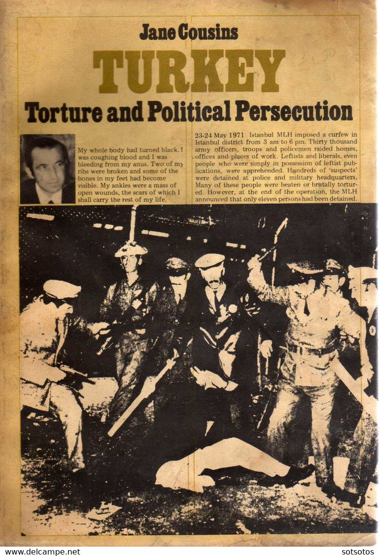 Jane Cousins: Turkey, Torture And Political Persecution – Pluto Press 1973 (1st Edition), Printed By Kensington Pres Bri - Asia