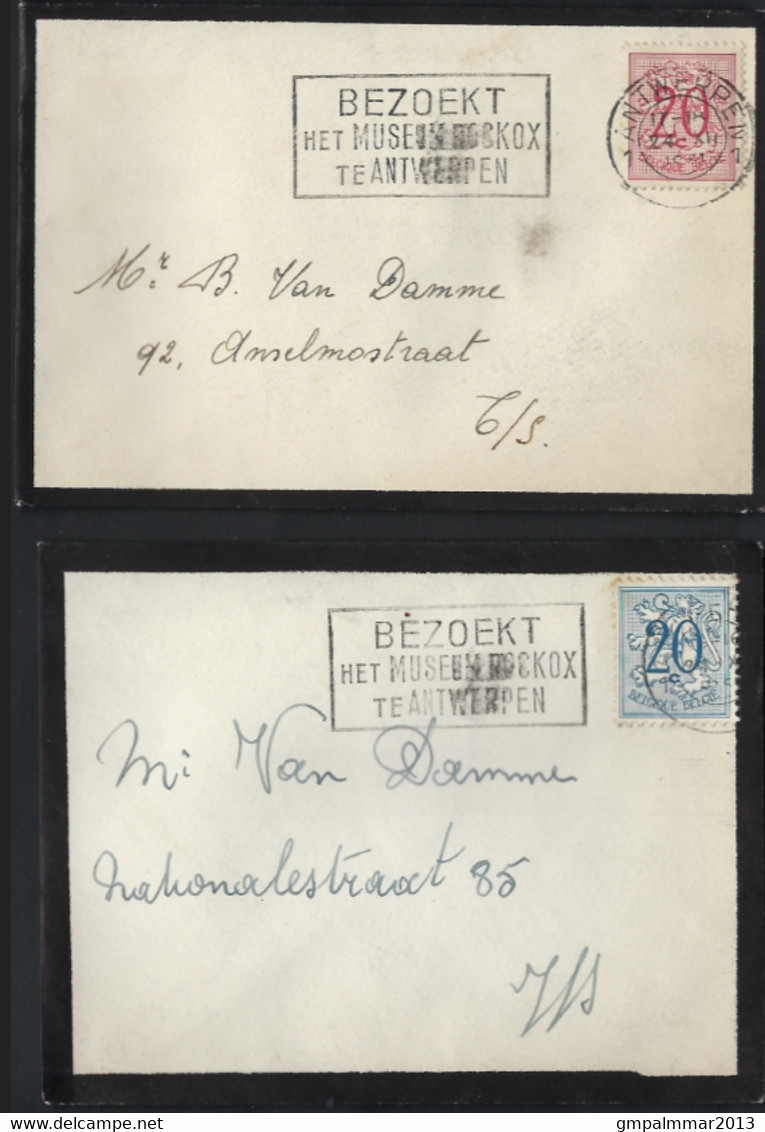 Lot Van 13 Brieven Allen Met Vlaggen Stempel / Cachet Flammes , Staat Zie 3 Scans ! Inzet Aan 10 € ! LOT 346 - 1977-1985 Cijfer Op De Leeuw