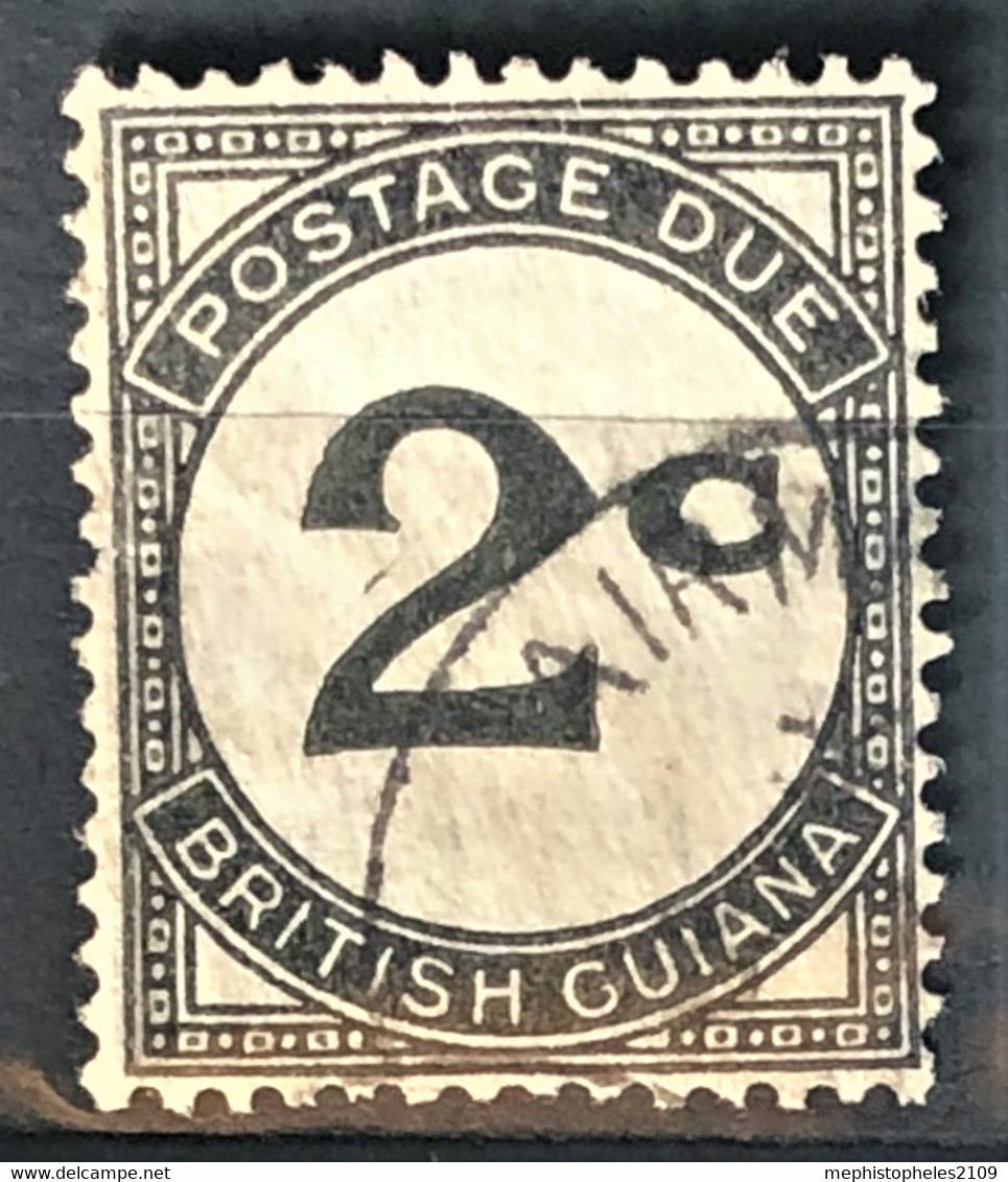 BRITISH GUIANA 1952 - Canceled - Sc# J2 - Postage Due 2c - Britisch-Guayana (...-1966)