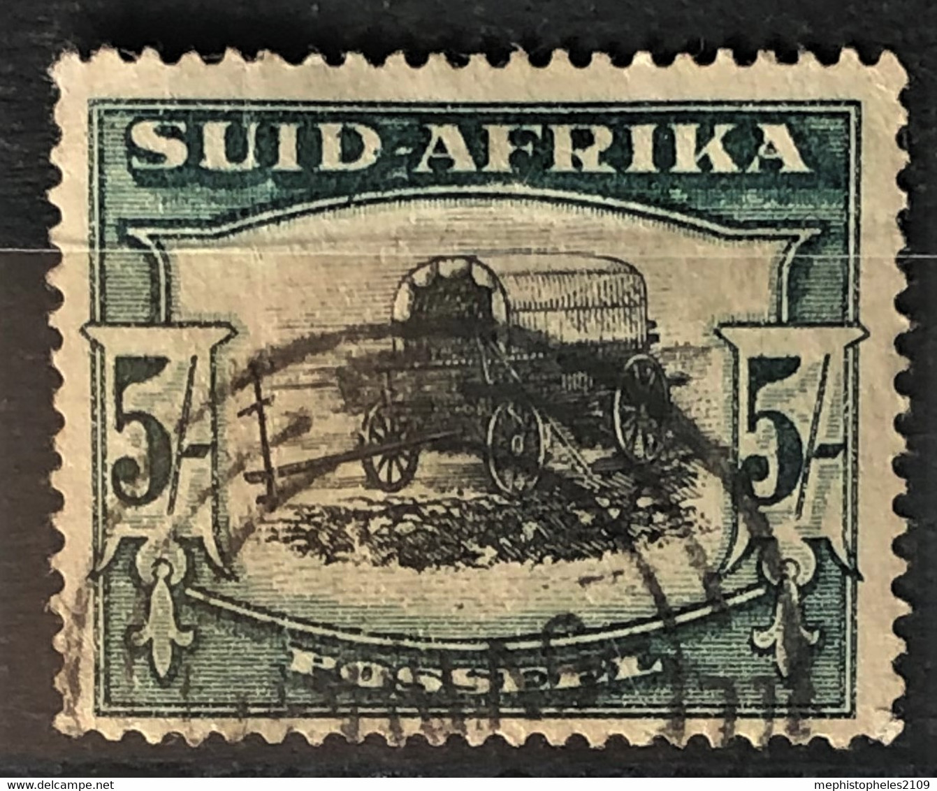 SOUTH AFRICA 1927 - Canceled - Sc# 31b - 5sh - Usati