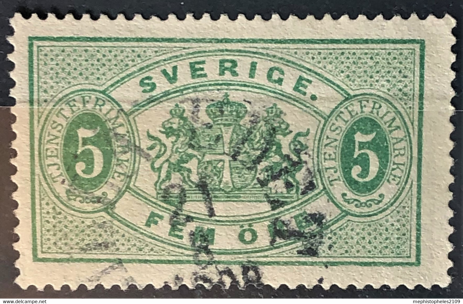 SWEDEN 1874 - Canceled - Sc# O3 - Service 5o - Officials