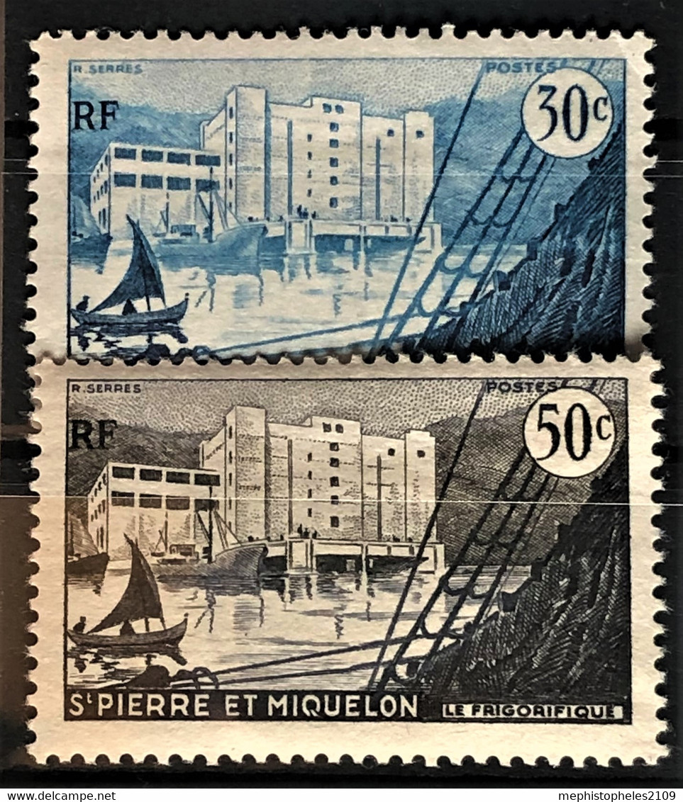 ST. PIERRE ET MIQUELON 1955/56 - MLH - YT 348, 349 - Unused Stamps