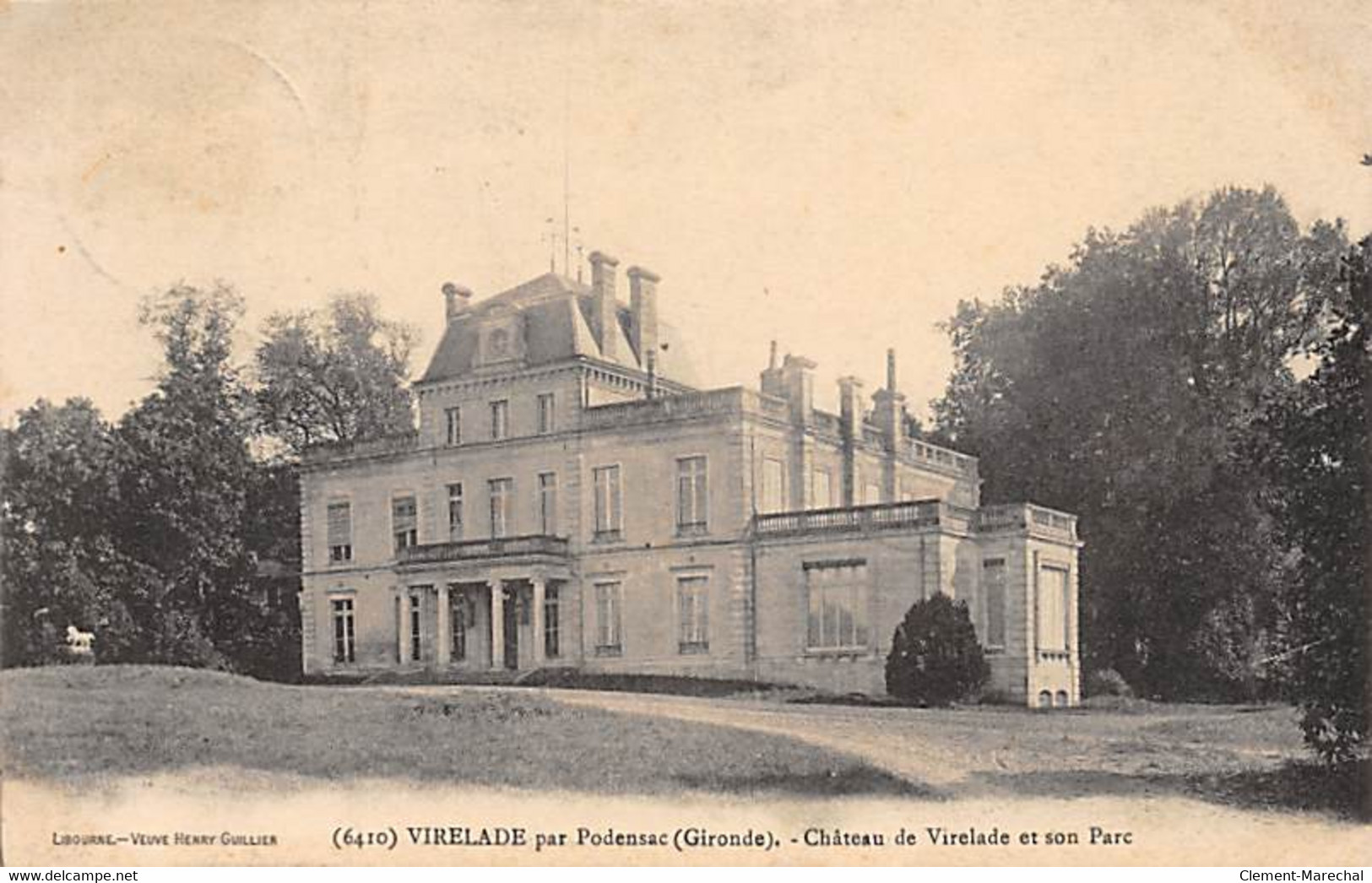 VIRELADE Par Podensac - Château De Virelade Et Son Parc - Très Bon état - Otros & Sin Clasificación