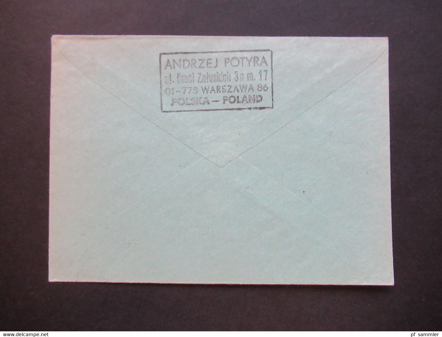 Polen 1982 Zensurbeleg 2 Violette Zensurstempel Ocenzurowano Warzawa - Blaszki - Storia Postale