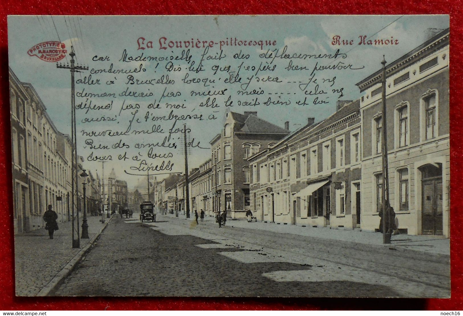 CPA La Louvière Pittoresque - Rue Hamoir 1915 - La Louvière