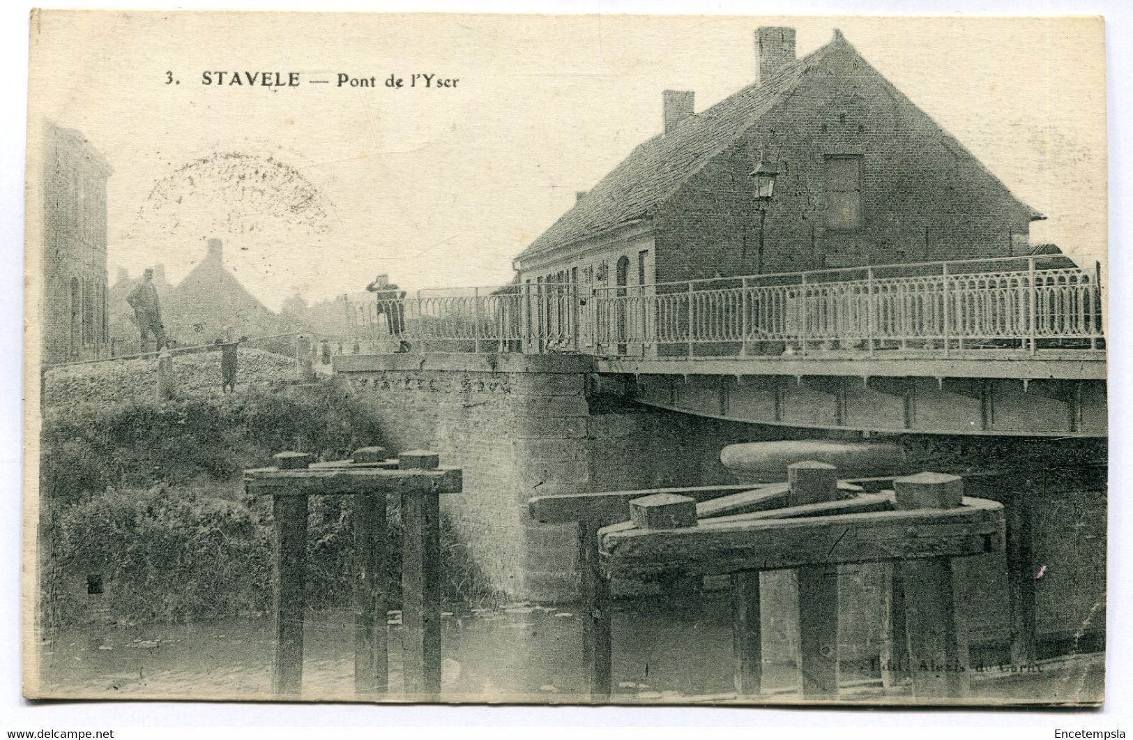 CPA - Carte Postale - Belgique - Stavele - Pont De L'Yser - 1917 (HA16271) - Alveringem