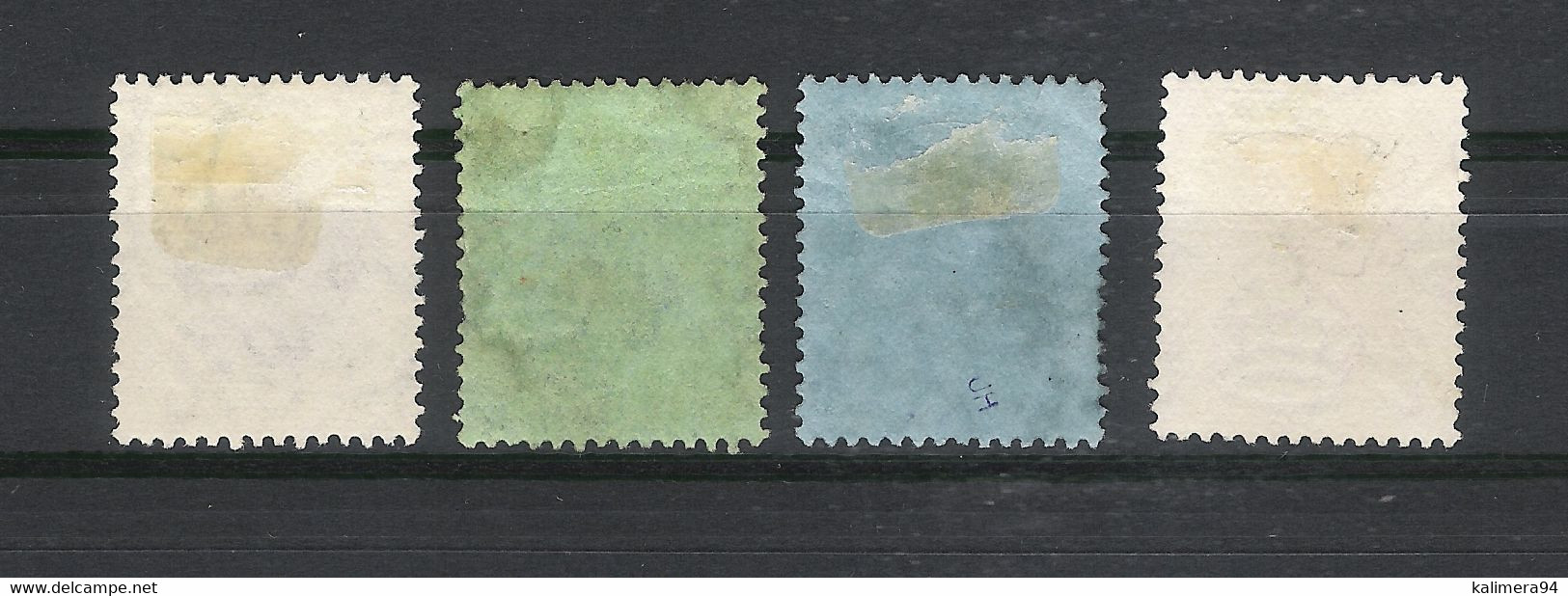 HONG KONG  /  Y. & T.  N° 108 + 103 + 110 + 153  /  Type ROI  EDOUARD  VII  ( 3 Timbres Oblitérés ) + 1 Type GEORGES V - Used Stamps