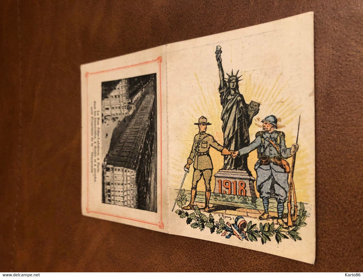 Petit Calendrier Ancien Publicitaire 1918 * Assurances LA SEQUANAISE Séquanaise - Guerre 14/18 Ww1 * Calendar Illustré - Petit Format : 1921-40