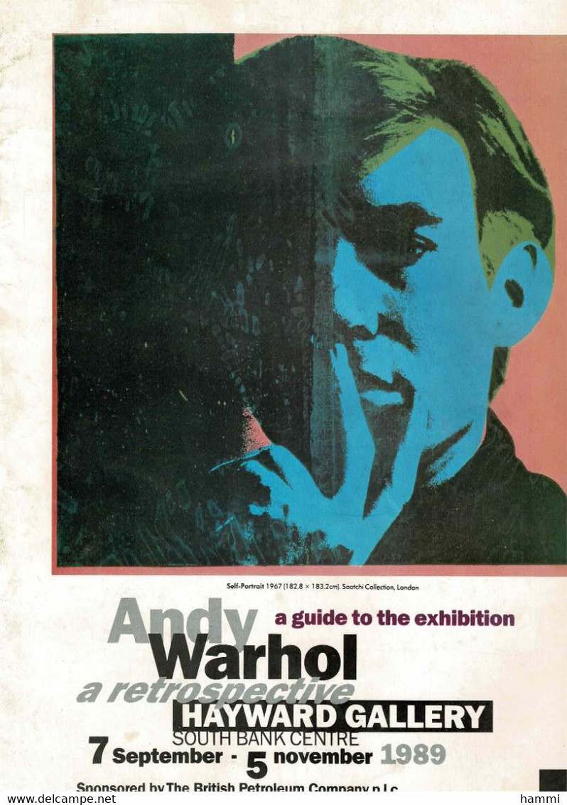 Catalogue BP ANDY WARHOL Retro HAYWARD GALLERY 1989 Sponsor British Petroleum Company Achat Immédiat - Kultur