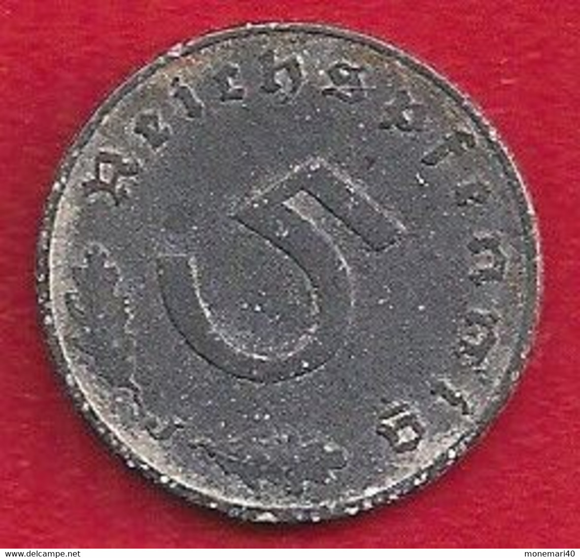 ALLEMAGNE 5 PFENNIG 1941 - 5 Reichspfennig