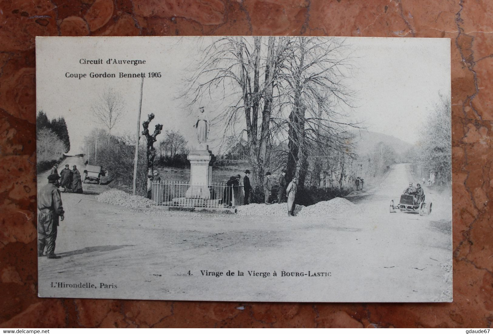 BOURG-LASTIC (63) - CIRCUIT D'AUVERGNE COUPE GORDON BENETT 1905 - VIRAGE DE LA VIERGE - Autres & Non Classés