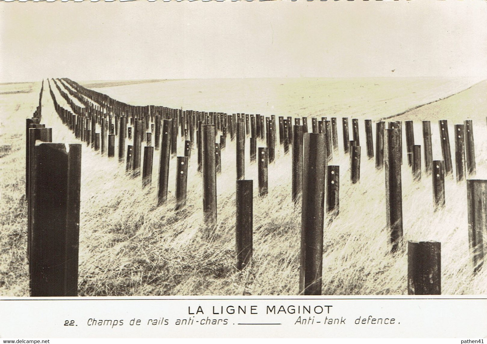 CPSM FRANCE THEMES MILITARIA - La Ligne Maginot - Champs De Rails Anti-chars - Casernas