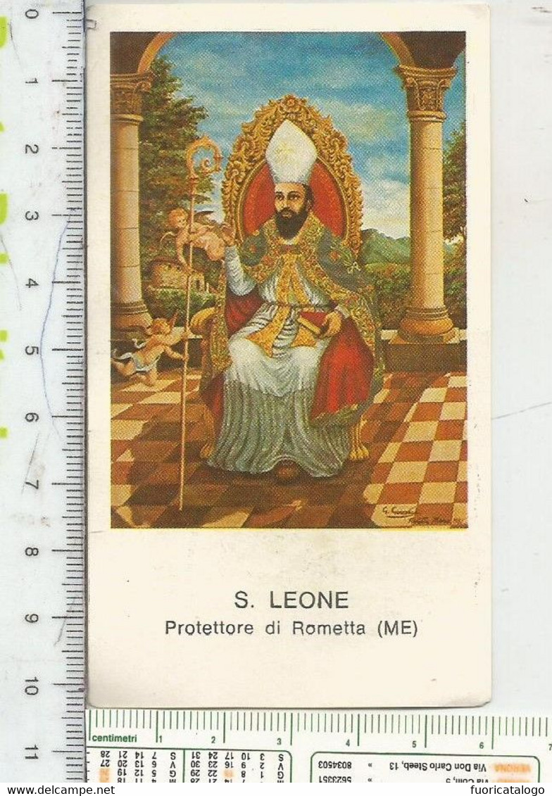 SANTINO S.LEONE PROTETTORE DI ROMETTA (MESSINA) - Santini