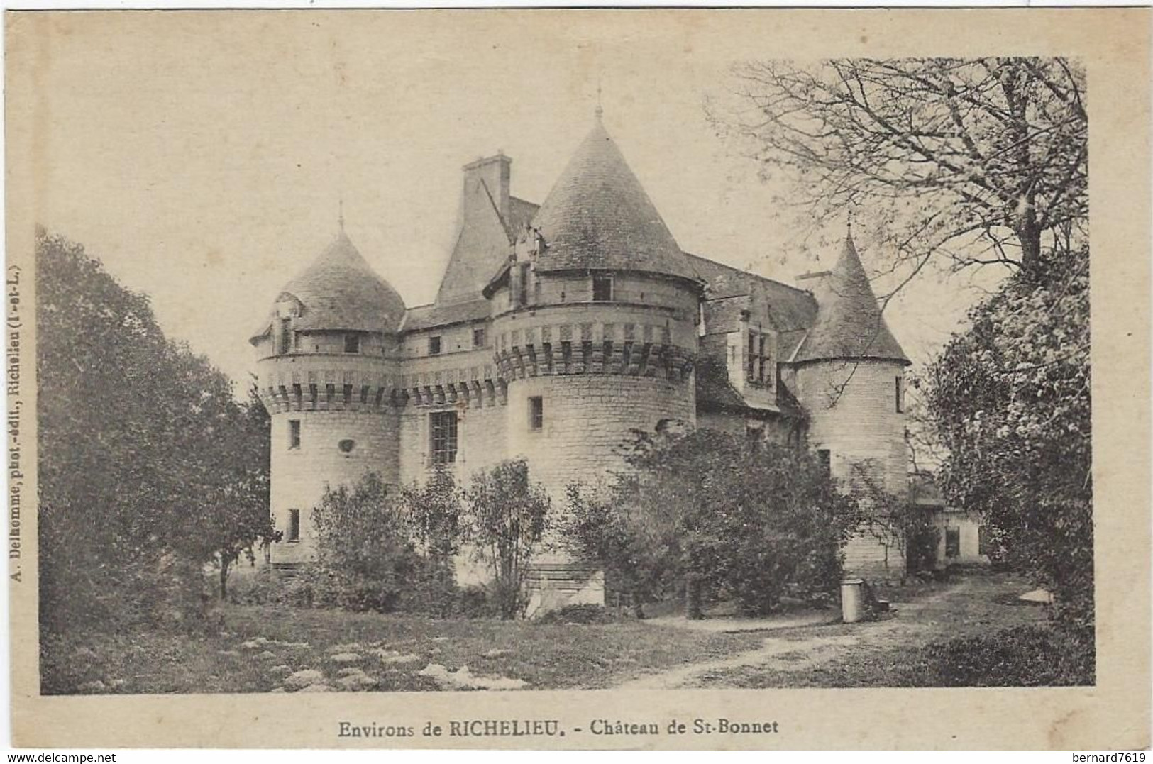 37   Saint Bonnet  - Chateau  De Saint Bonnet  Environ De Richelieu - Otros & Sin Clasificación