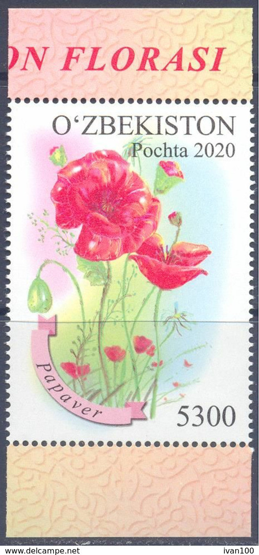 2020. Uzbekistan, Flora, Puppy, 1v, Mint/** - Oezbekistan
