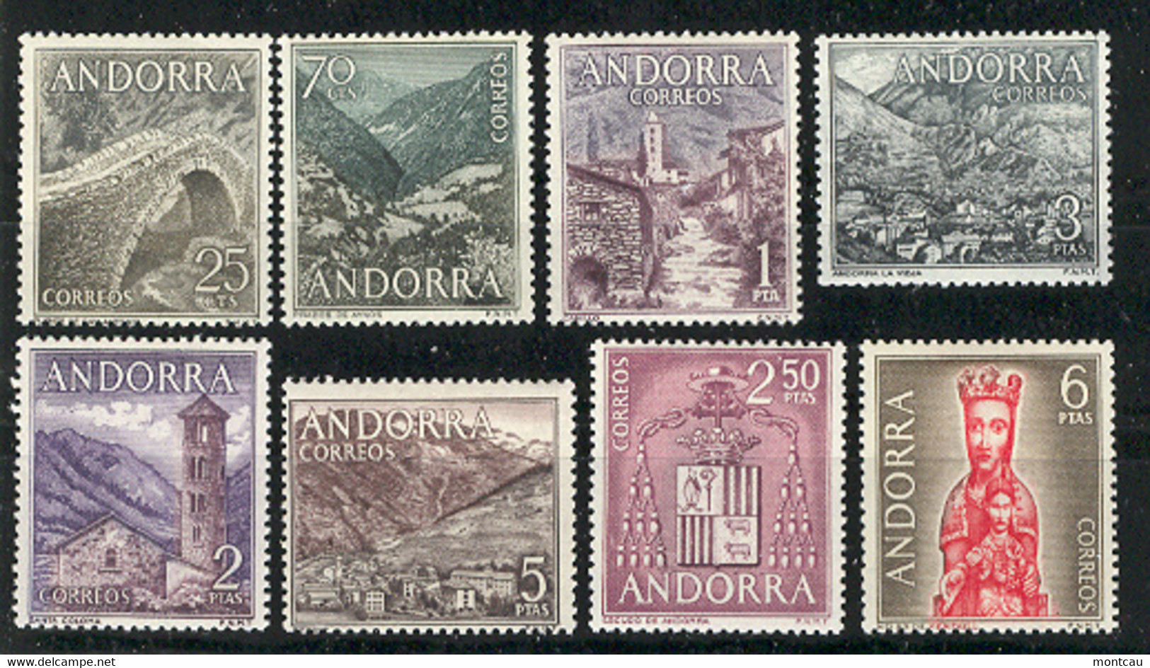 Andorra - 1963-64 Paisajes Ed 60-67 (**) - Ungebraucht