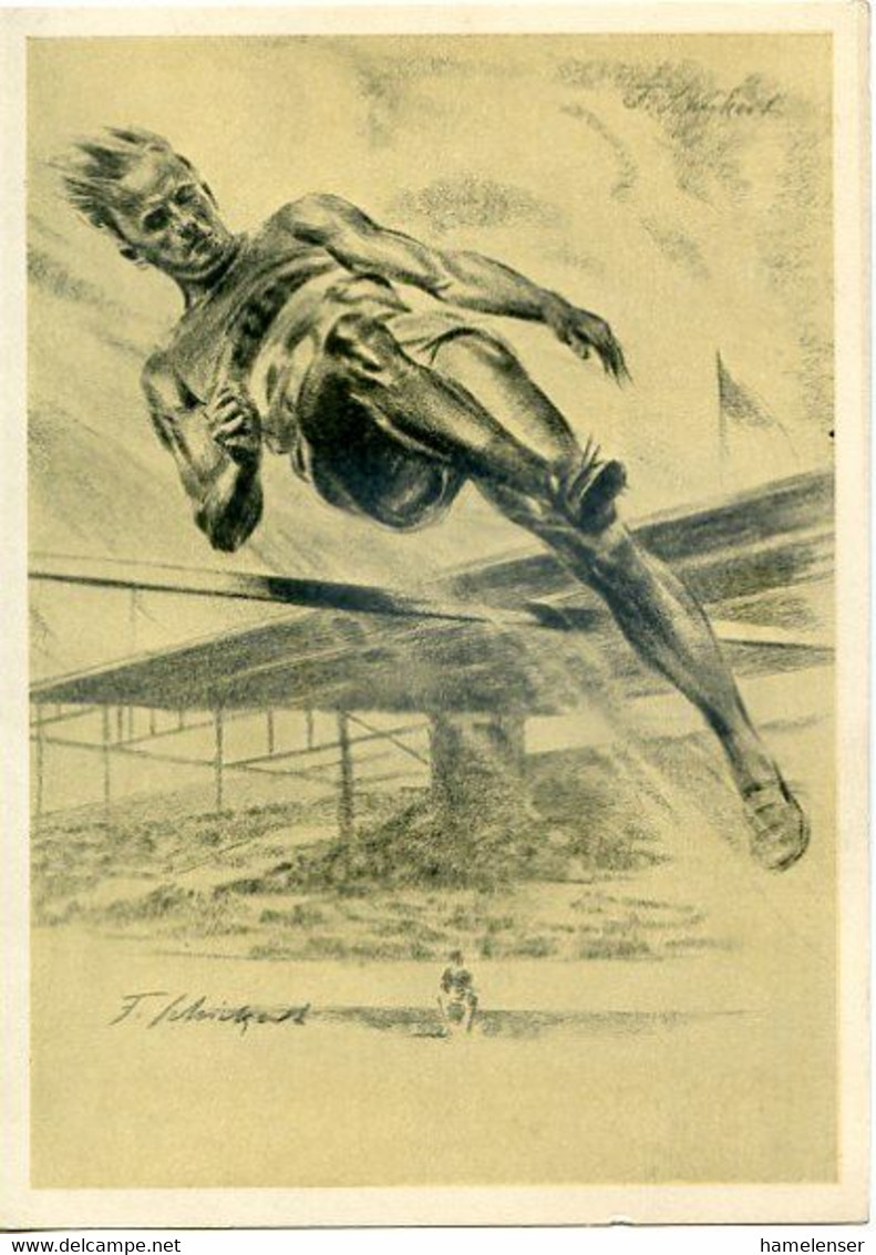 48462 - Deutsches Reich - 1935 - Sport-Werbepostkarte Nr.12, Ungebraucht - Sonstige & Ohne Zuordnung
