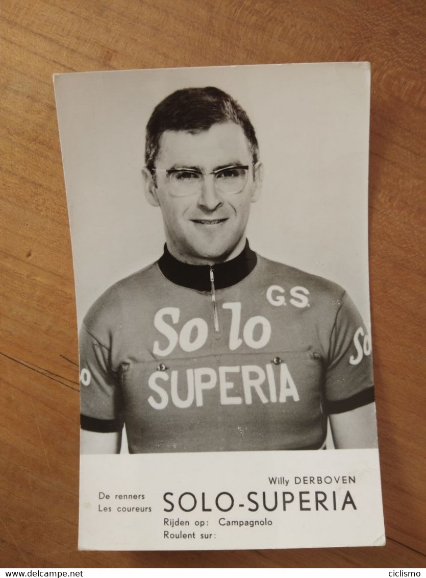 Cyclisme - Carte Publicitaire SOLO SUPERIA : DERBOVEN - Cycling