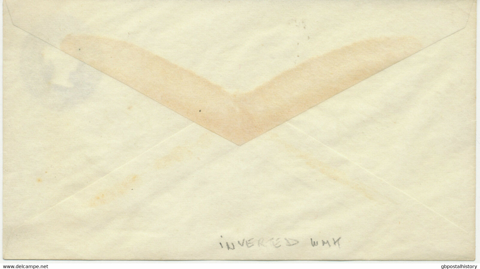 GB 1892 QV 2 ½ D Postal Stationery Envelope Size D VARIETY/ERROR: INVERTED WMK - Abarten & Kuriositäten