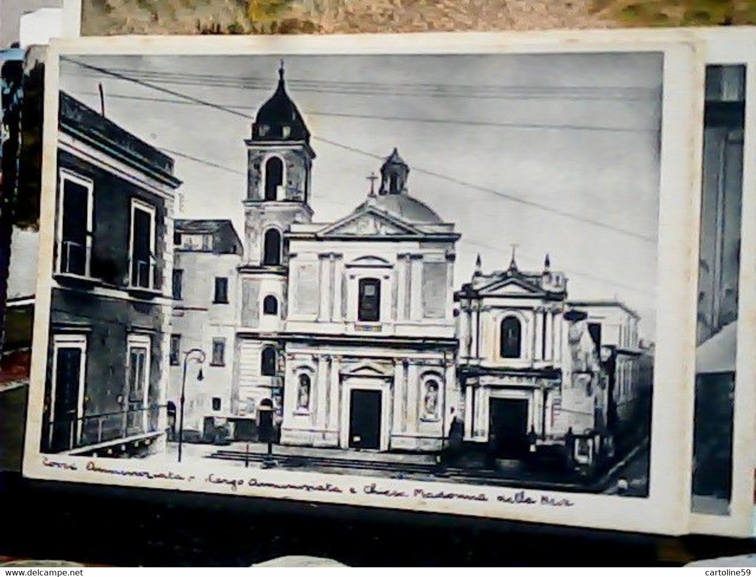 TORRE ANNUNZIATA - LARGO ANNUNZIATA E CHIESA MADONNA DELLA NEVE N1950 HZ5441 - Torre Annunziata