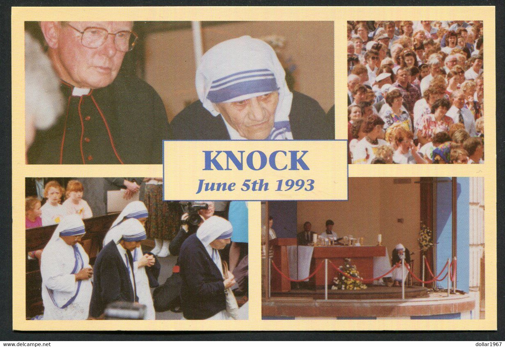 Knock Shrine County Mayo - 5th. June 1993  - NOT  Used   ,2 Scans For Condition. (Originalscan !! ) - Mayo