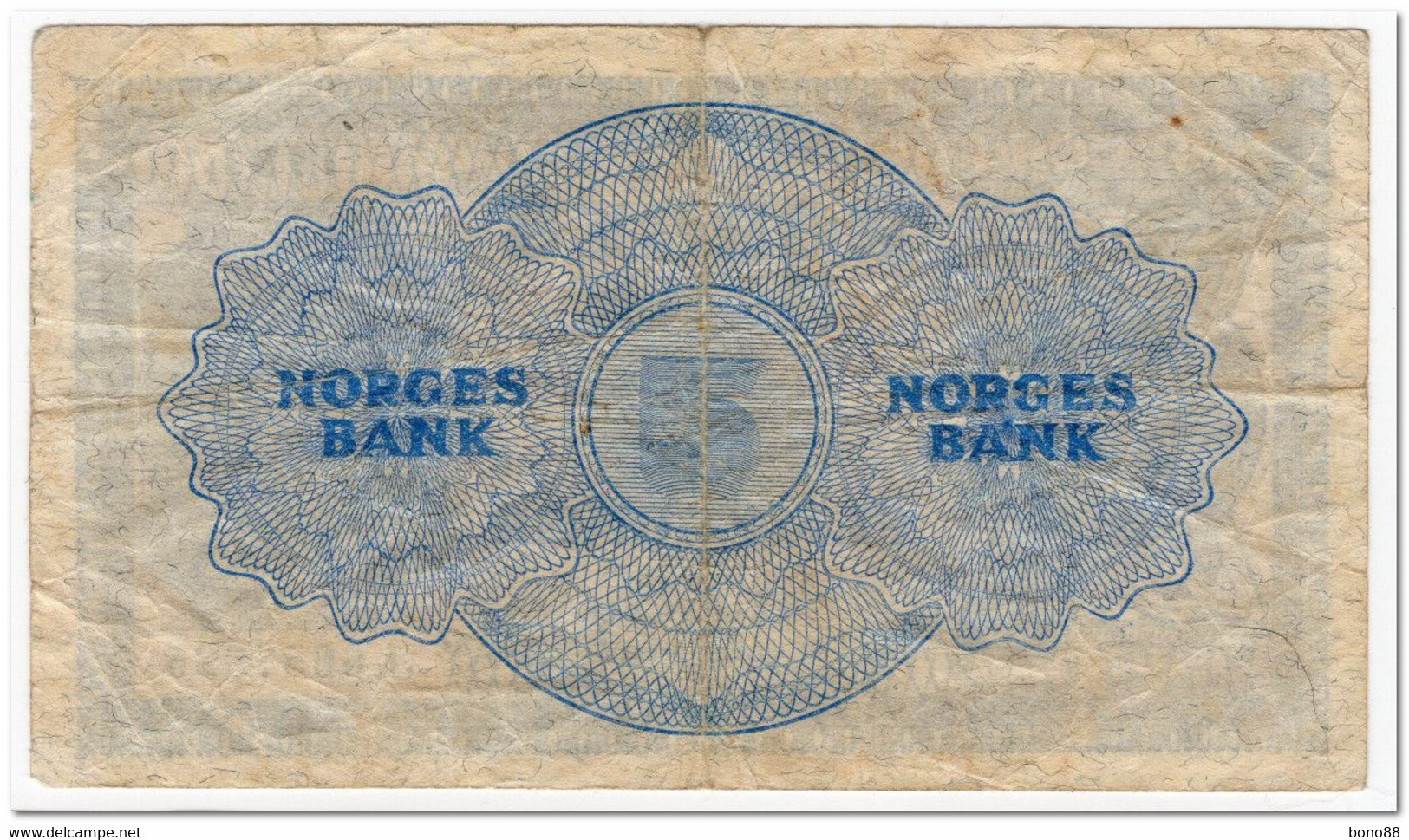NORWAY,5 KRONOR,1953,P.25d,FINE - Norvège