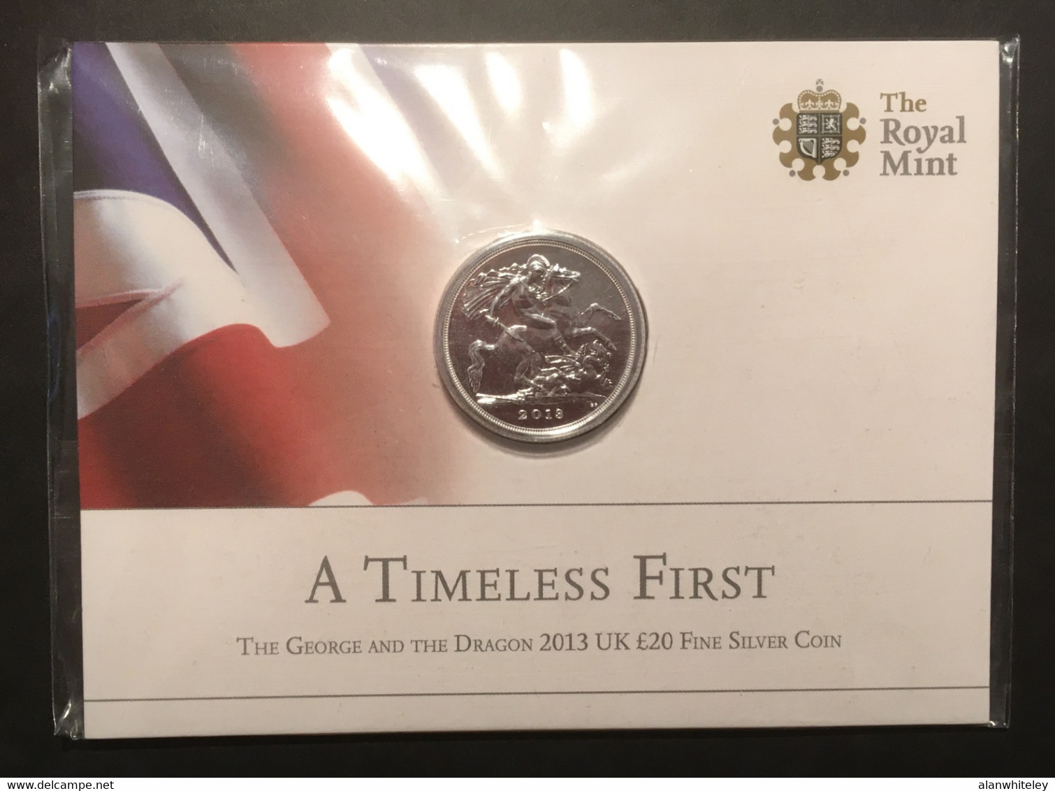 GREAT BRITAIN 2013 GBP20 St George & Dragon: Single Silver Coin (in Pack) BRILLIANT UNCIRCULATED - Maundy Sets & Herdenkings