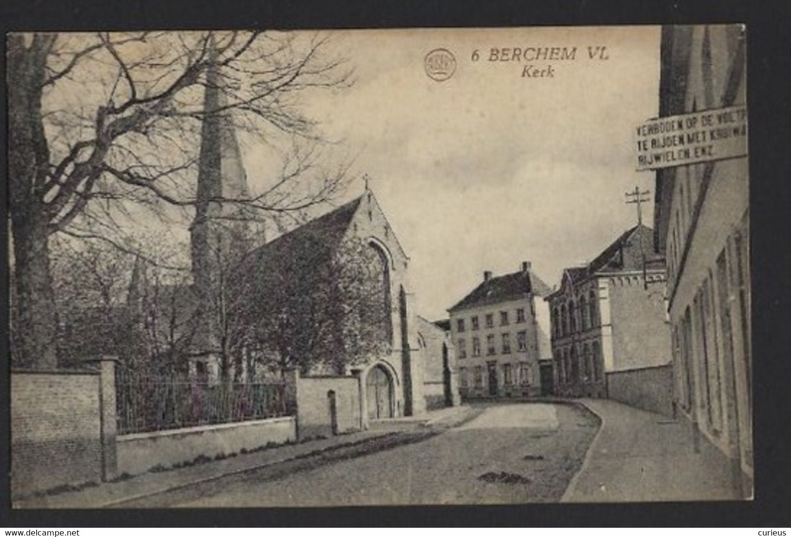 BERCHEM * KERK * PHOTO COMPTOIR GYSELINCK COURTRAI * UITGAVE STRYMES  * 2 SCANS - Antwerpen