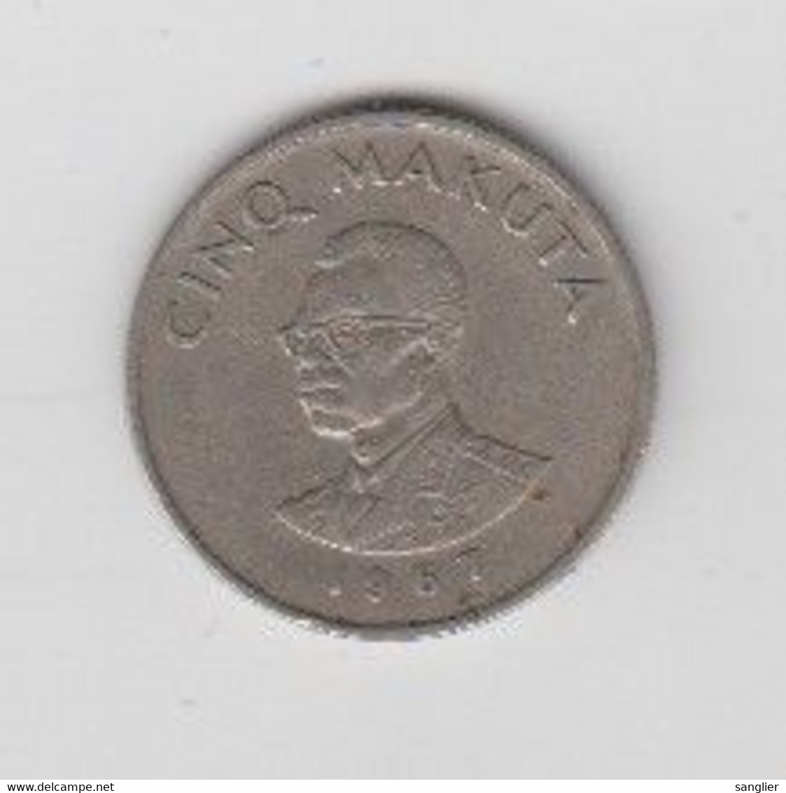 5 MAKUTA 1967 - Congo (Rép. Démocratique, 1964-70)