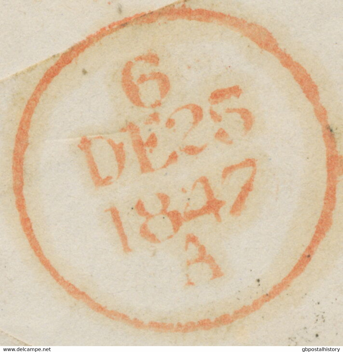 GB / IRELAND „CARRICK-ON-SHANNON“ To DUBLIN Bs Arrival-postmark „6 / DE 25 / 1847 / A" CHRISTMAS-DAY – One Of The Eldest - Préphilatélie