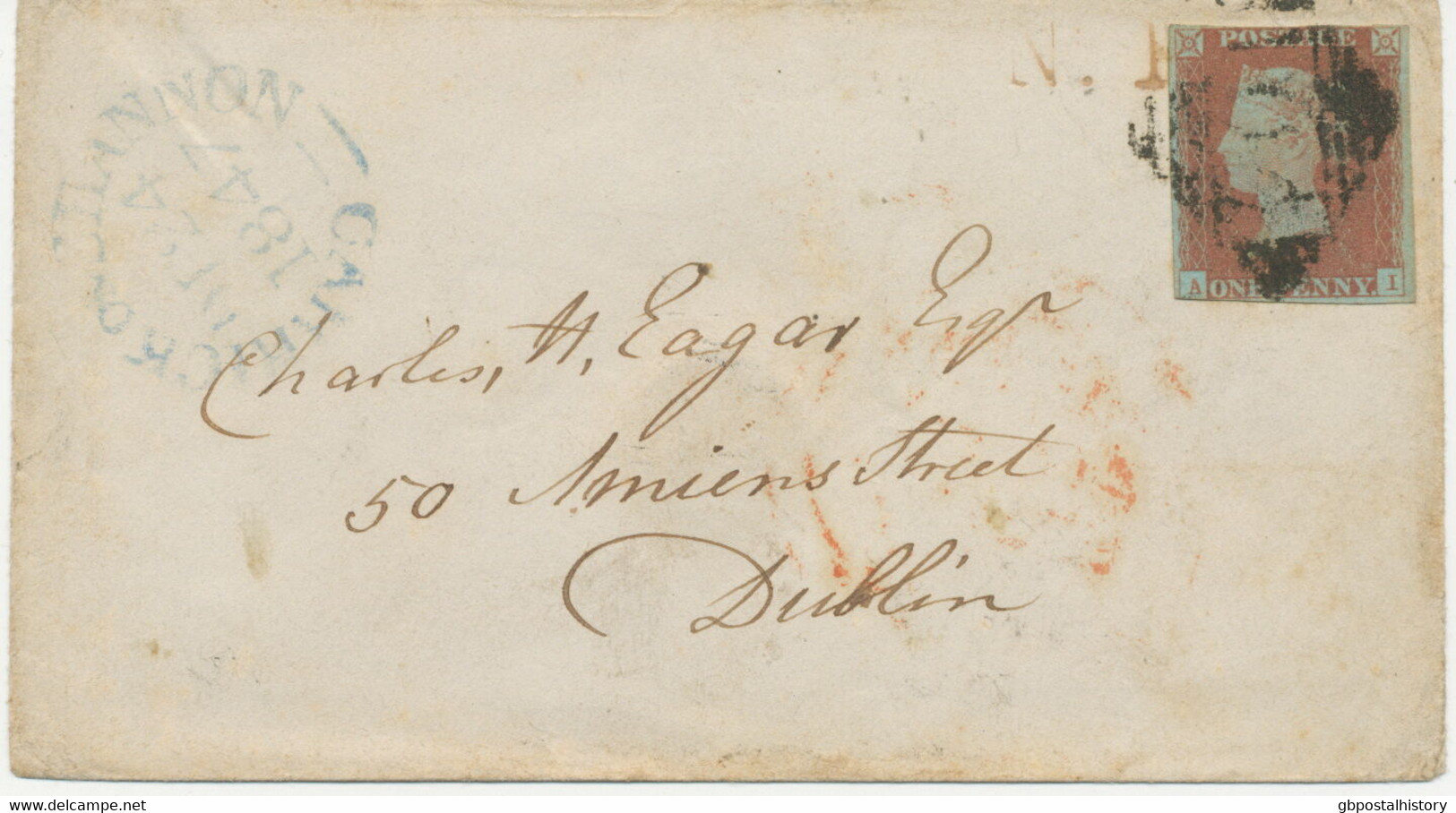 GB / IRELAND „CARRICK-ON-SHANNON“ To DUBLIN Bs Arrival-postmark „6 / DE 25 / 1847 / A" CHRISTMAS-DAY – One Of The Eldest - Prephilately