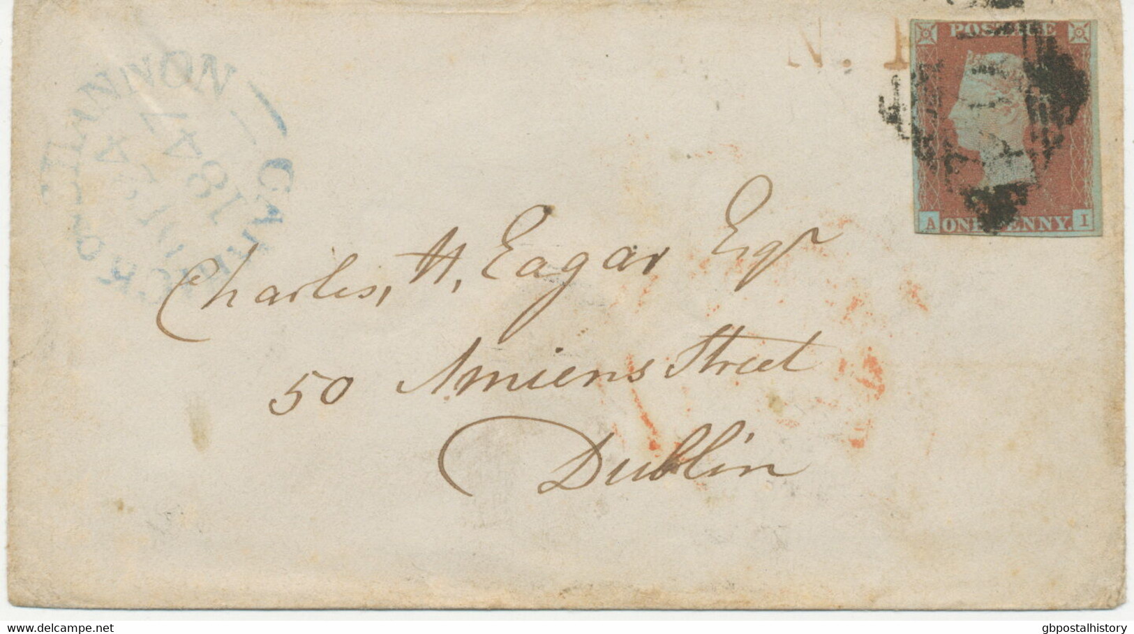 GB / IRELAND „CARRICK-ON-SHANNON“ To DUBLIN Bs Arrival-postmark „6 / DE 25 / 1847 / A" CHRISTMAS-DAY – One Of The Eldest - Voorfilatelie