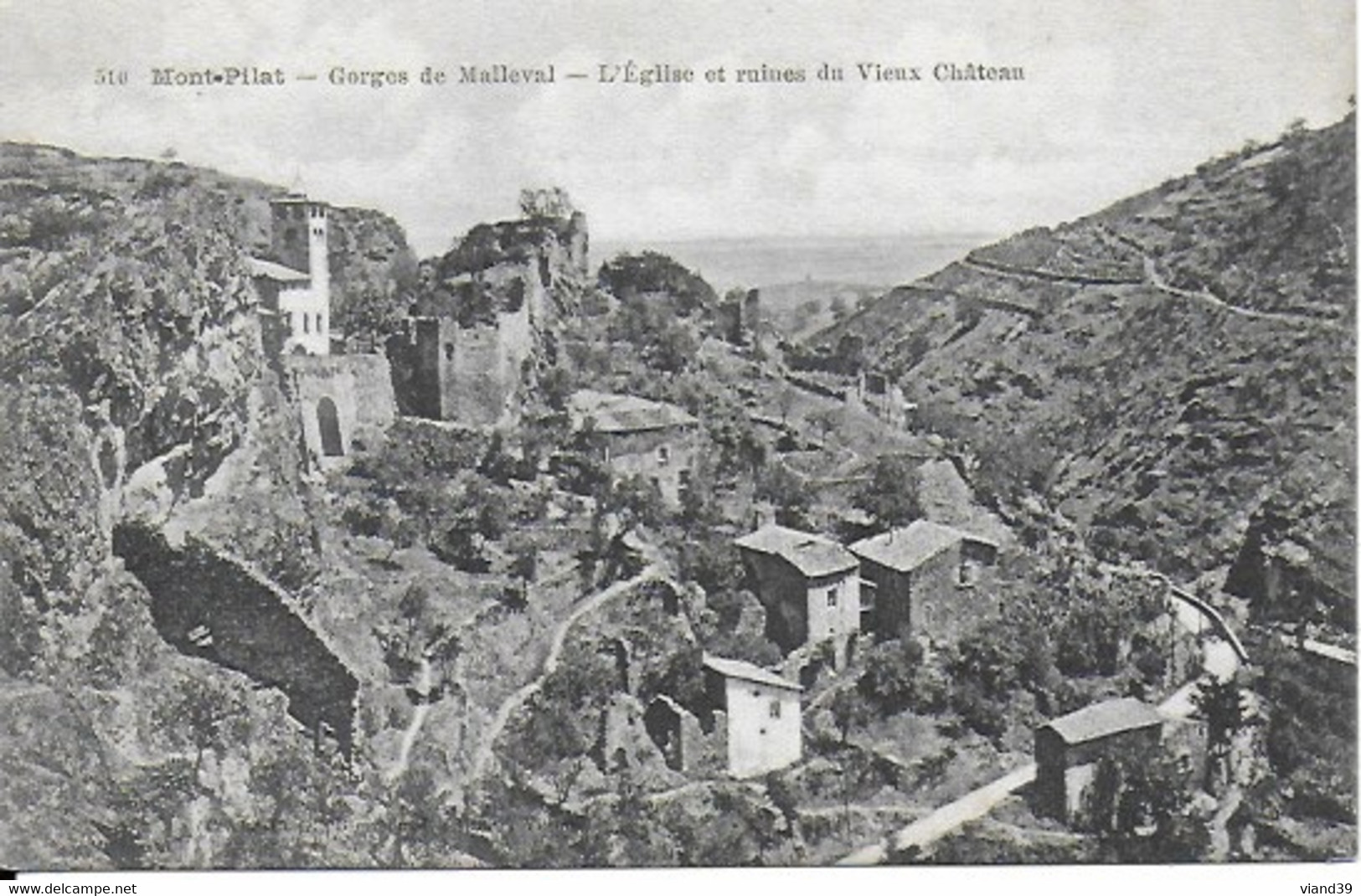 Mont Pilat - Gorges De Malleval : L'église Et Ruines Du Vieux Château - Mont Pilat