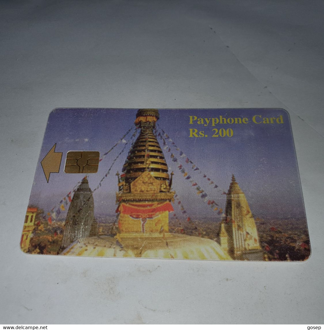 Nepal-nep-tele-04-tample 3-(2000-027002)-(4)-(rs.200)-used Card+1card Prepiad Free - Népal