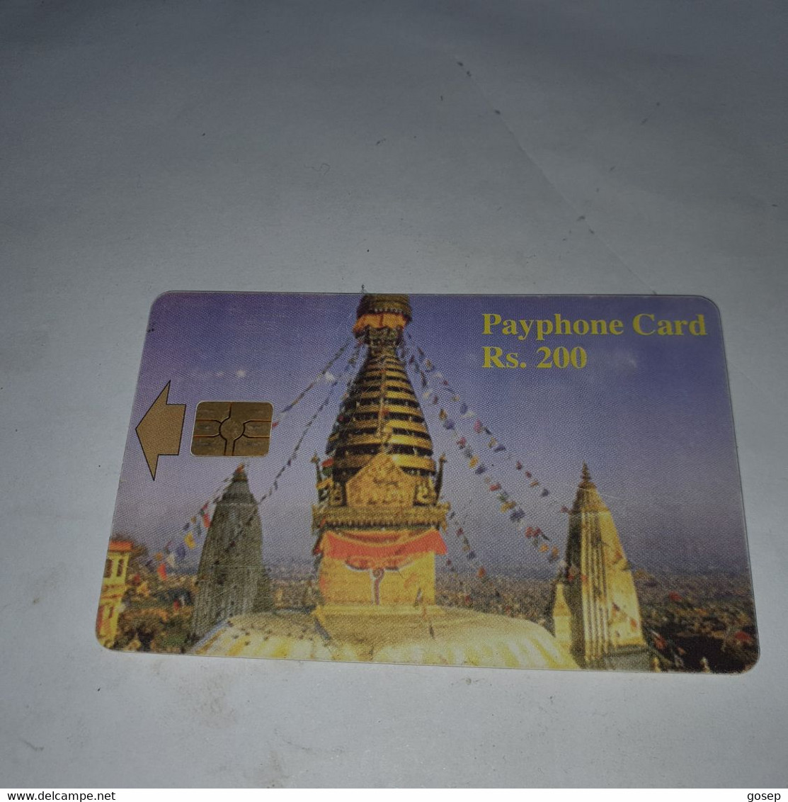 Nepal-nep-tele-04-tample 3-(2000-117765)-(5)-(rs.200)-used Card+1card Prepiad Free - Népal