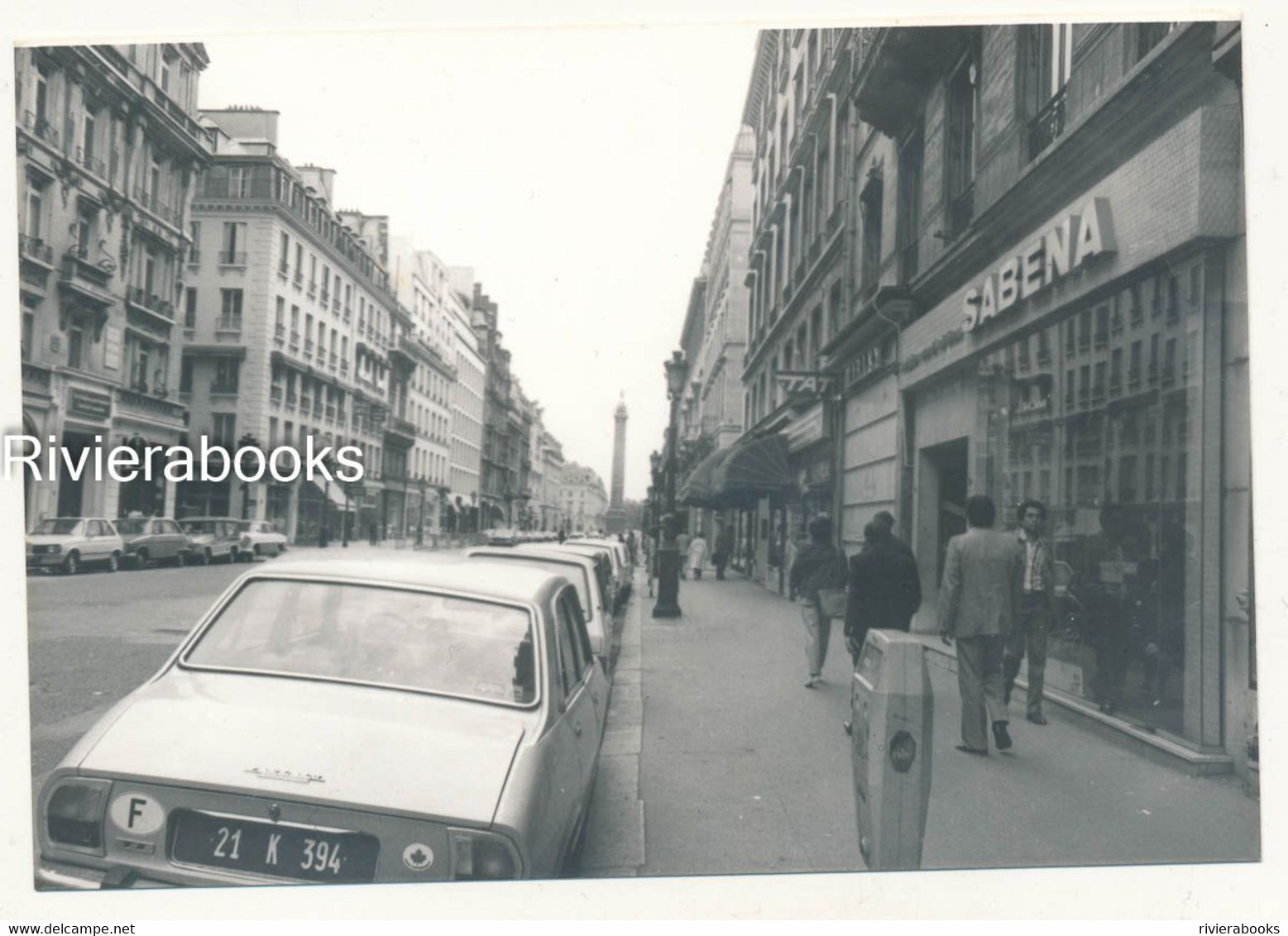 P83 - Photos Ancienne - Peugeot 504 TI Dans Une Rue De Paris, Agence Sabena - Auto's