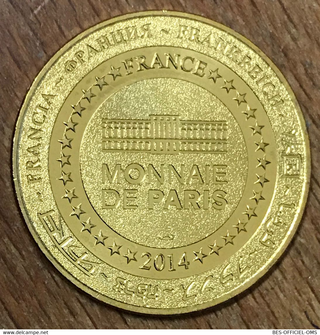 75007 PARIS ARC DE TRIOMPHE TOUR EIFFEL NOTRE-DAME 2014 MÉDAILLE MONNAIE DE PARIS JETON TOURISTIQUE MEDALS COINS TOKENS - 2014