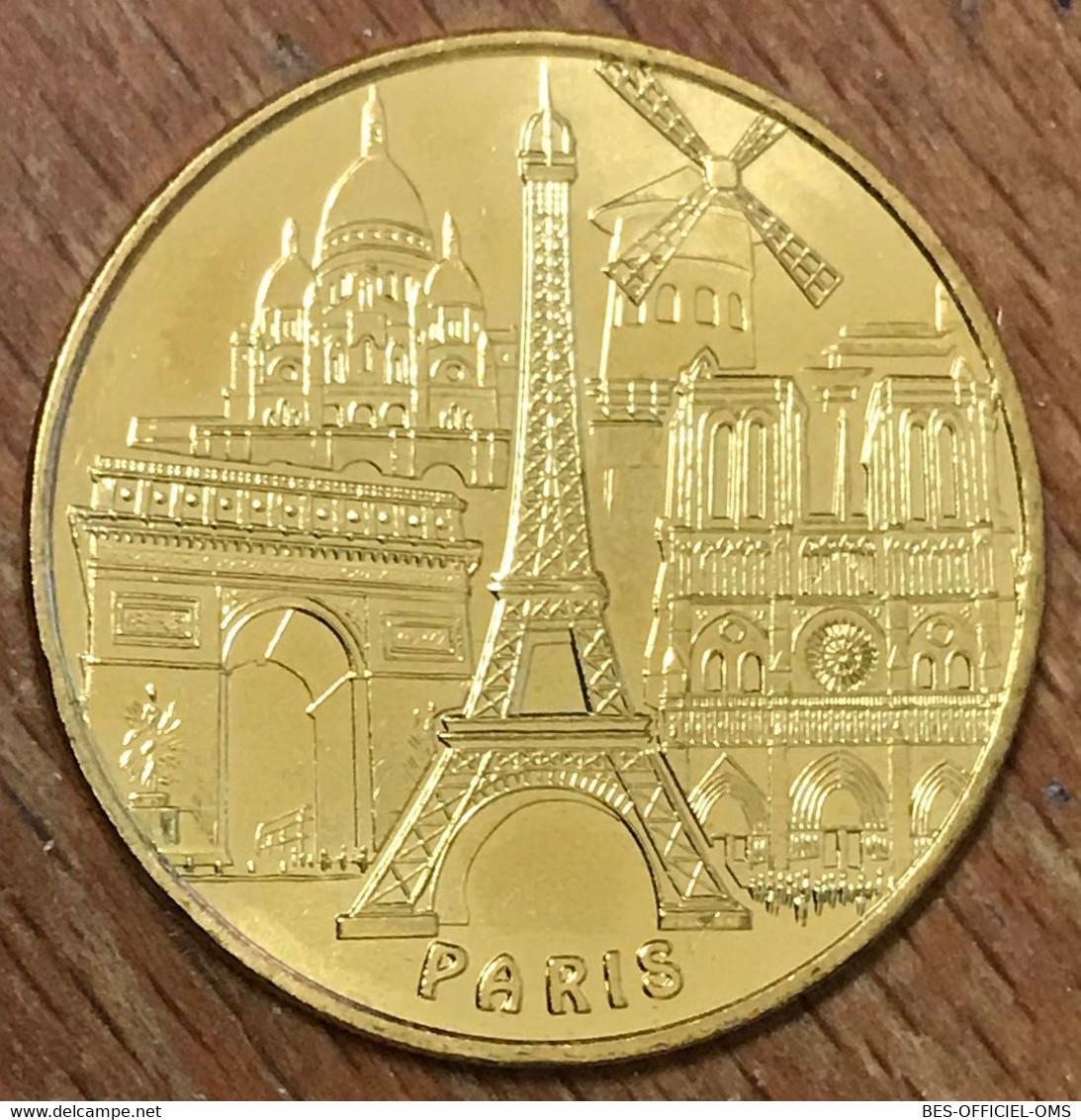 75007 PARIS ARC DE TRIOMPHE TOUR EIFFEL NOTRE-DAME 2018 MÉDAILLE MONNAIE DE PARIS JETON TOURISTIQUE MEDALS COINS TOKENS - 2018