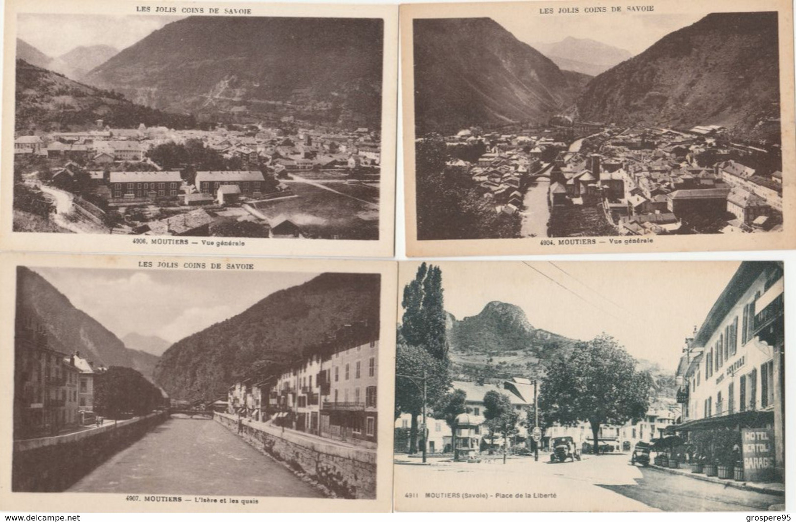 MOUTIERS ET ENVIRONS LOT 9 CARTES - Moutiers